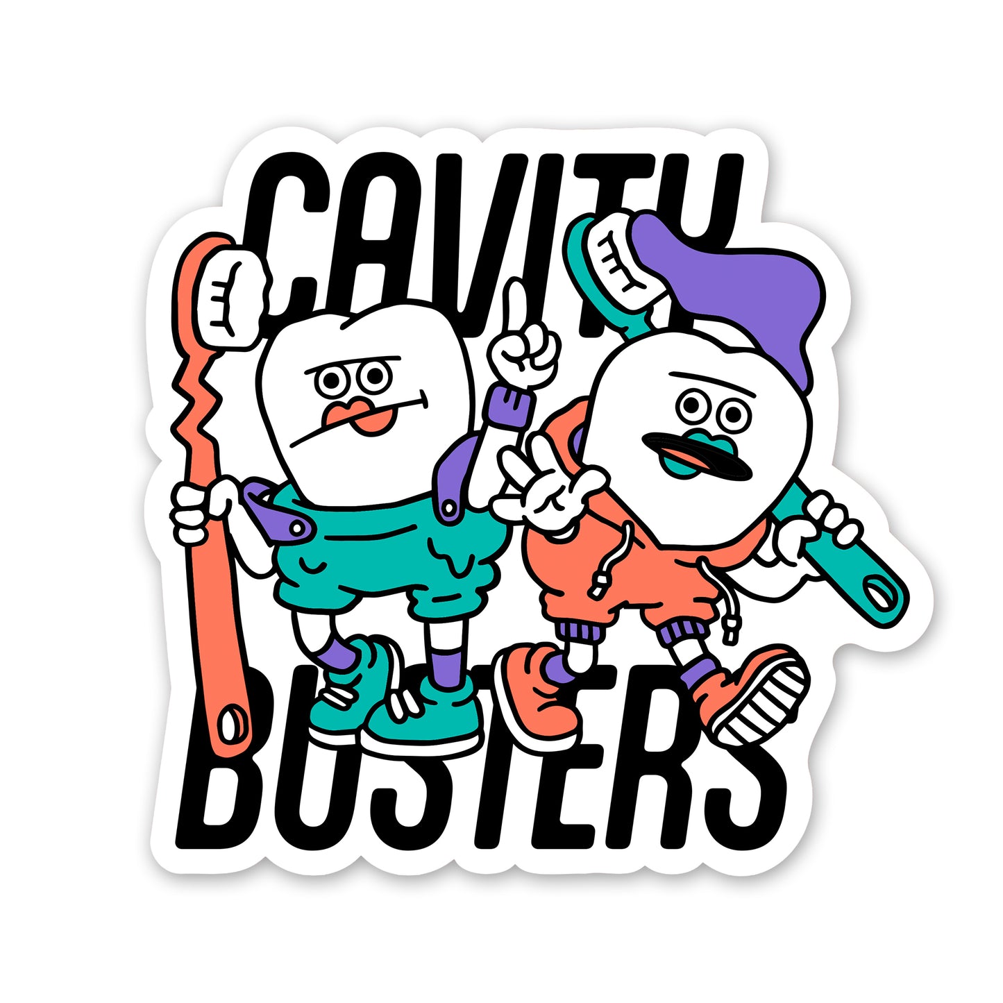 ステッカー「CAVITY BUSTERS」(非耐水)