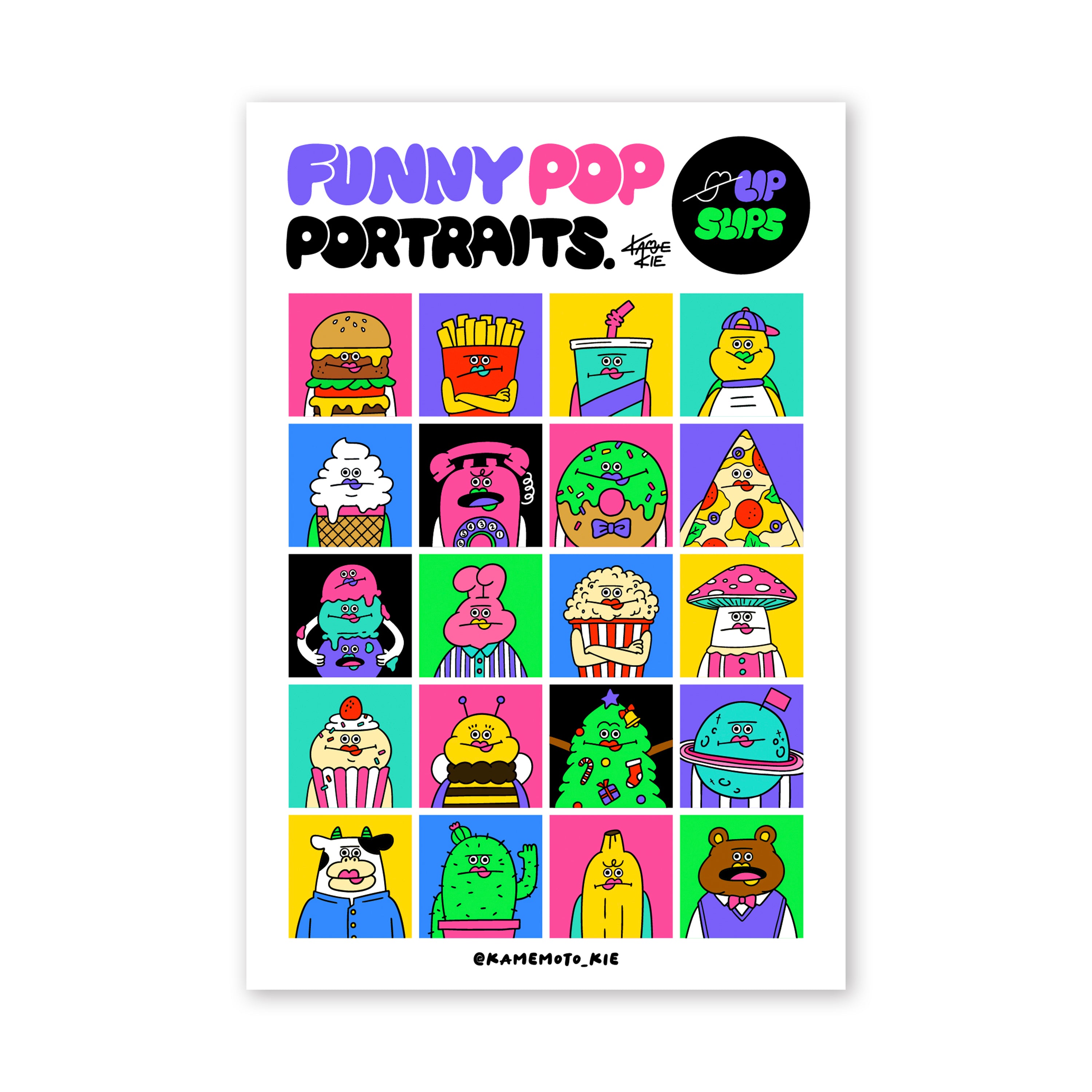 ミニポスター「FUNNY POP PORTRAITS.」 – KAMENOCO SHOP