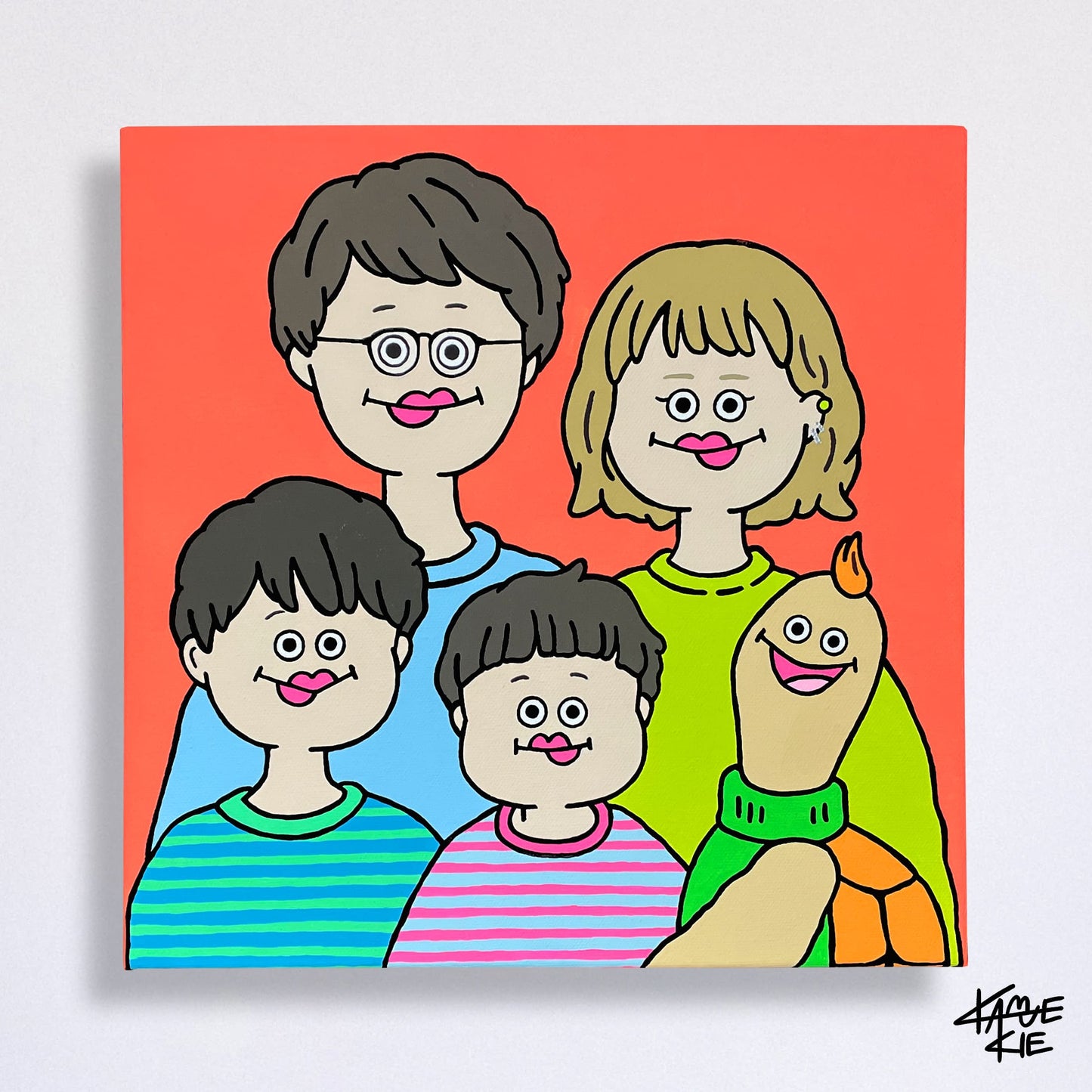 【30cm】似顔絵オーダー キャンバス画(現物納品)