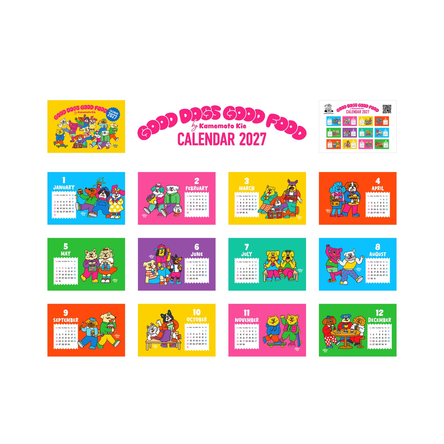 【販売開始：2026年10月1日〜】卓上カレンダー「2027」