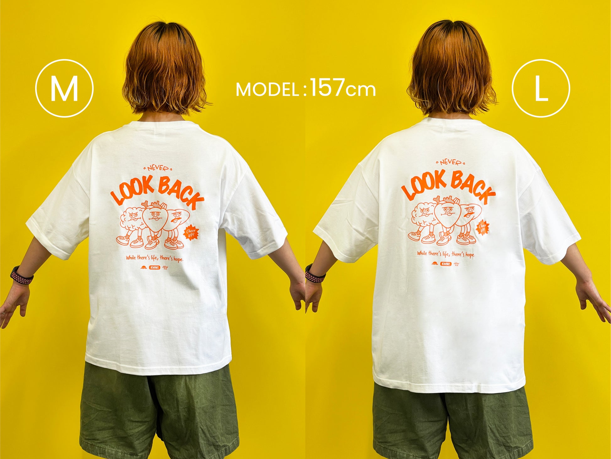 数量限定】ビッグシルエットTシャツ「NEVER LOOK BACK」 – KAMENOCO SHOP