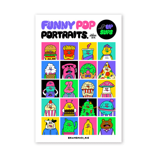 【10月17日 20:00〜】ミニポスター「FUNNY POP PORTRAITS.」