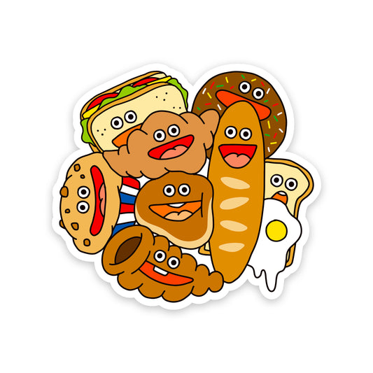 ステッカー「ぎゅむっとパン！」（非耐水）