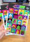 A5シール「FUNNY POP PORTRAITS.」