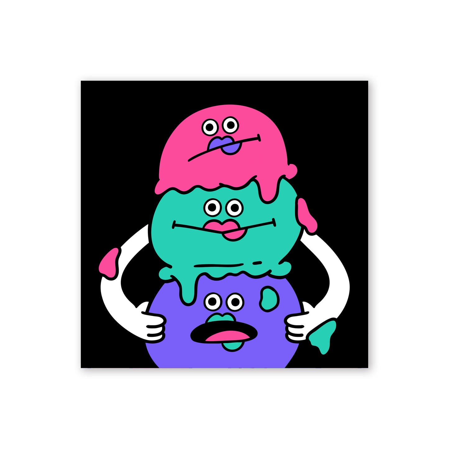 【10月17日 20:00〜】ステッカー「FUNNY POP PORTRAITS.」
