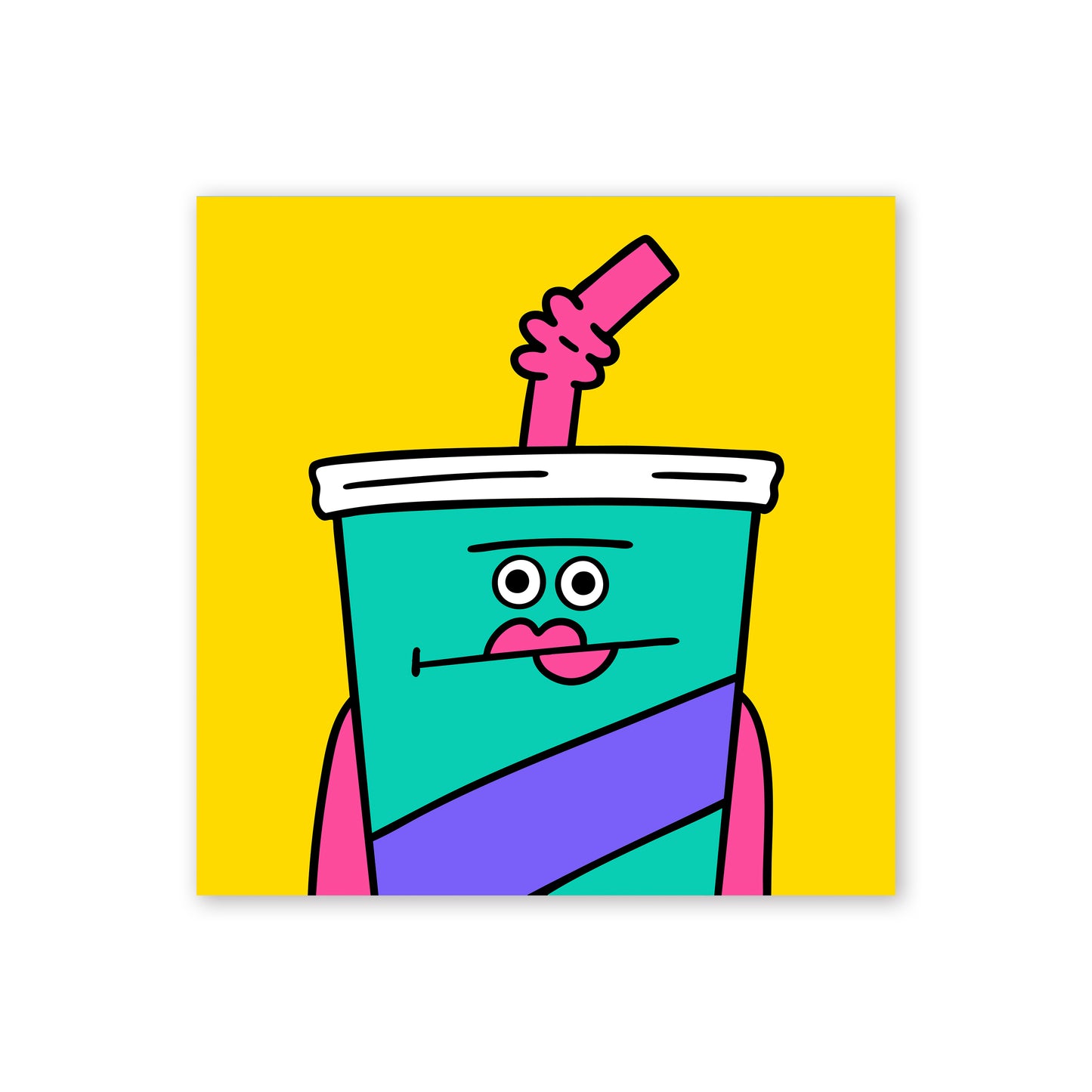 【10月17日 20:00〜】ステッカー「FUNNY POP PORTRAITS.」