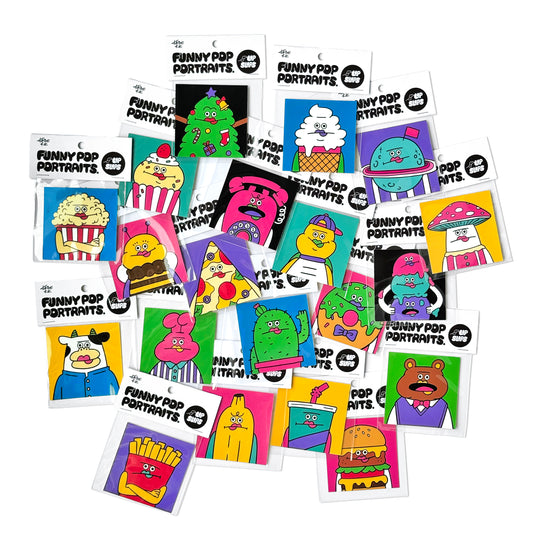 【10月17日 20:00〜】ステッカー「FUNNY POP PORTRAITS.」