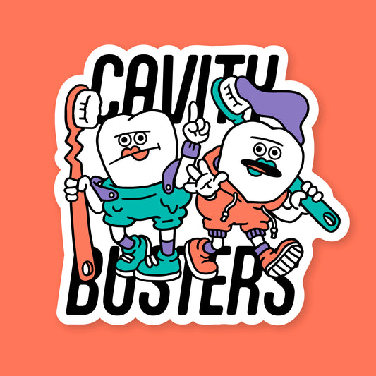 ステッカー「CAVITY BUSTERS」(非耐水)